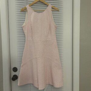 J Crew Pink Seersucker Dress Size 10